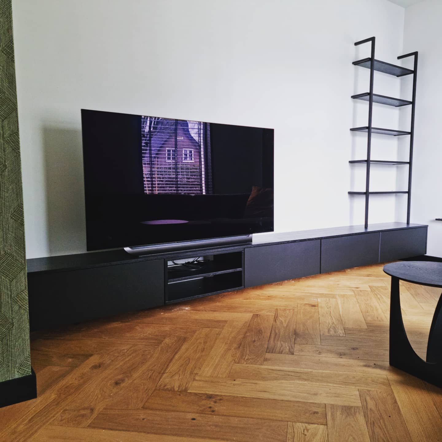Bederven Aanbeveling Manieren Tv-meubel Deen incl. wandrek in mat zwart – WortelWoods